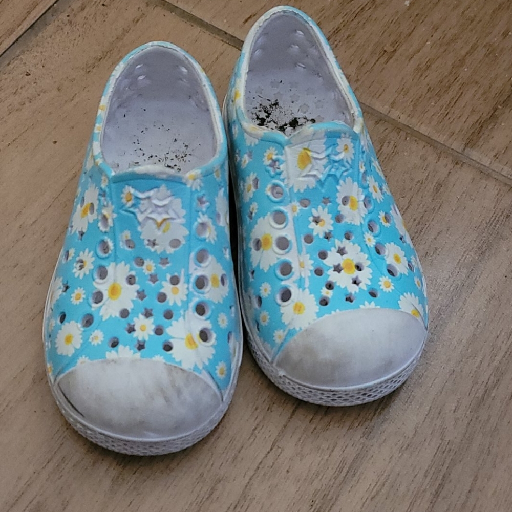 Blue shoes